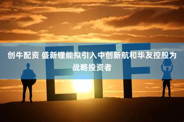 创牛配资 盛新锂能拟引入中创新航和华友控股为战略投资者